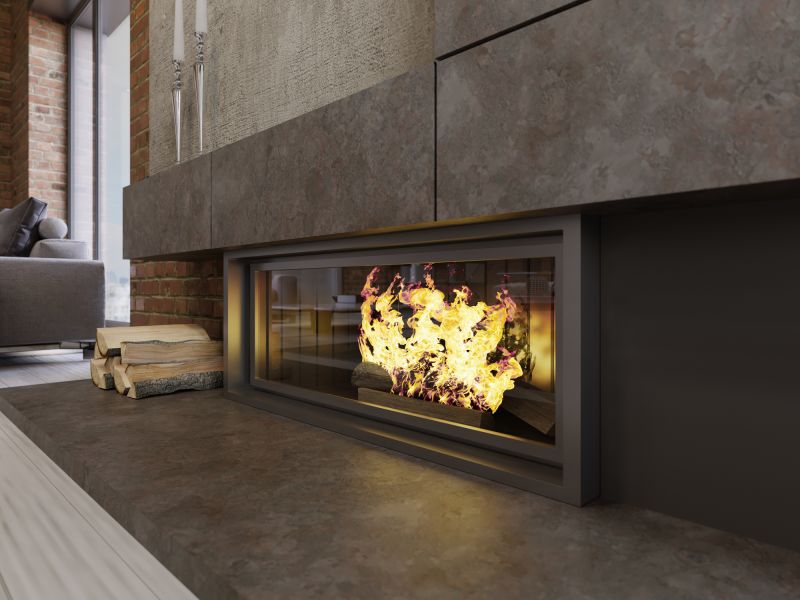 Concrete Fireplace